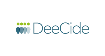 Four oval shapes overlap each other with green dots above then and the text 'DeeCide' below that.