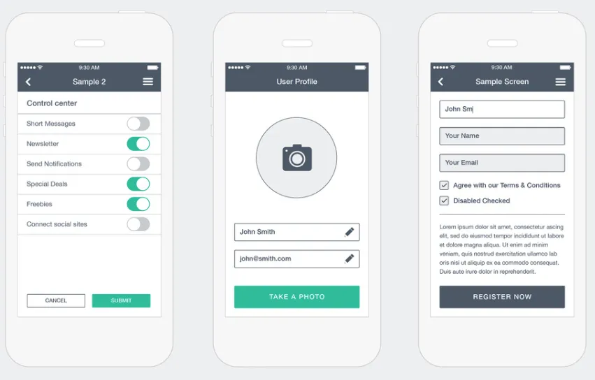 prototype d'une application