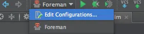 edit configurations